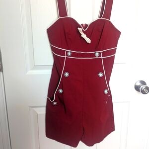 Vintage Red Romper